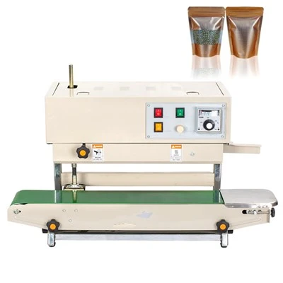 Machine de scellage de sacs en plastique en continu